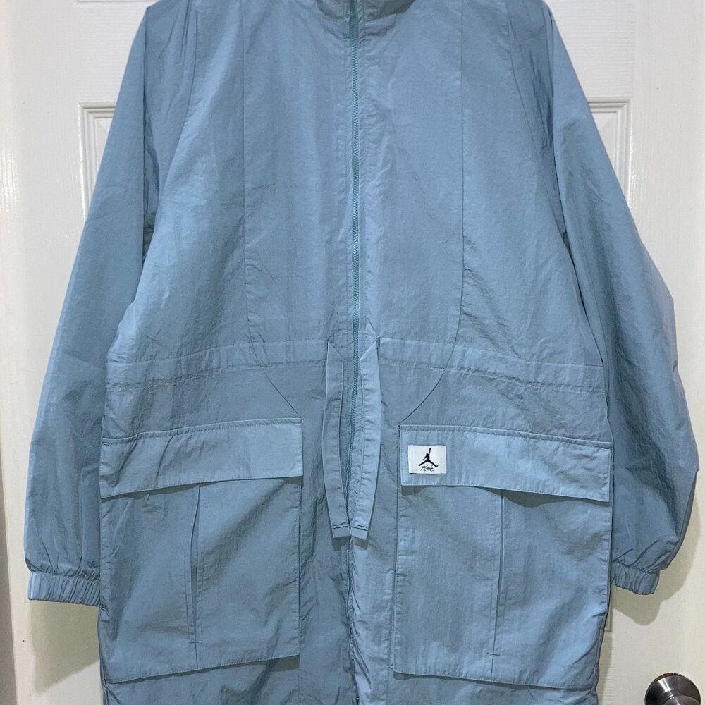 Jordan Flight Essentials Blue Oversized Jacket Women's Size Small